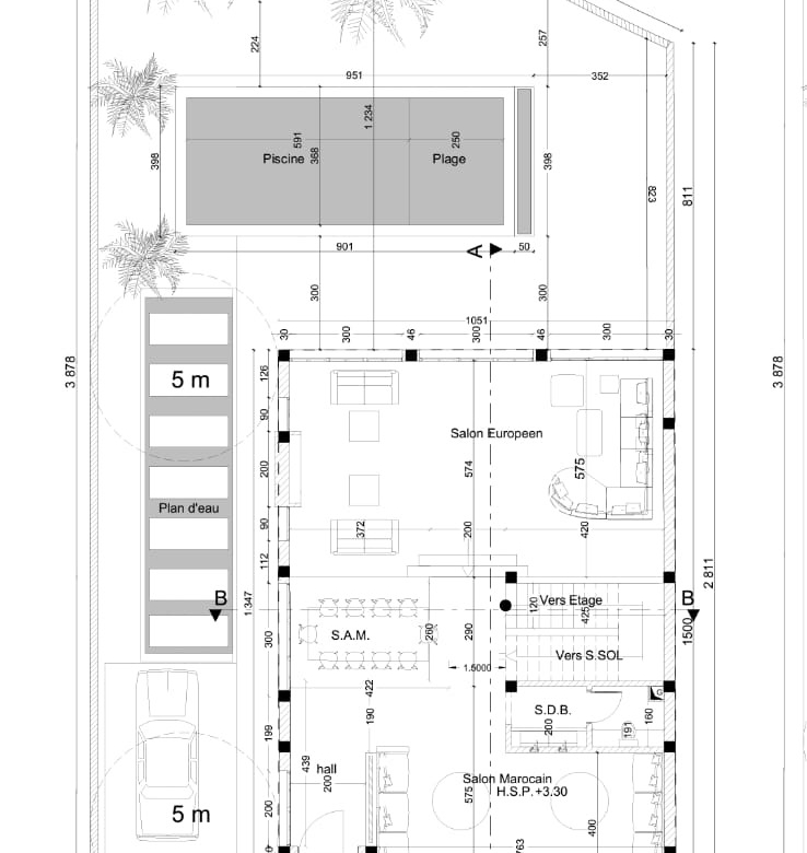 Villa Semi-Fini à Targa projet les Portes Marrakech
