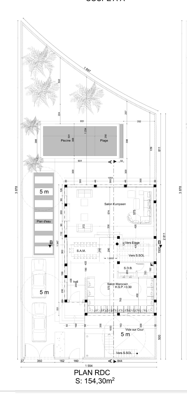 Villa Semi-Fini à Targa projet les Portes Marrakech