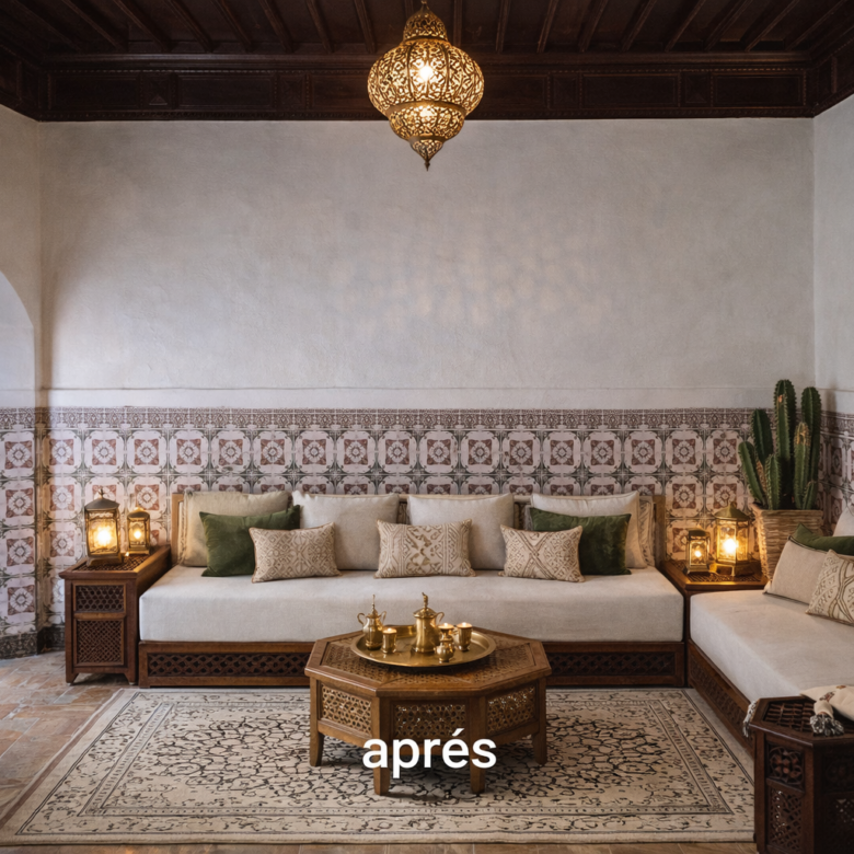 Riad Melkia 123m2 à Rénover légèrement – Hart Assoura