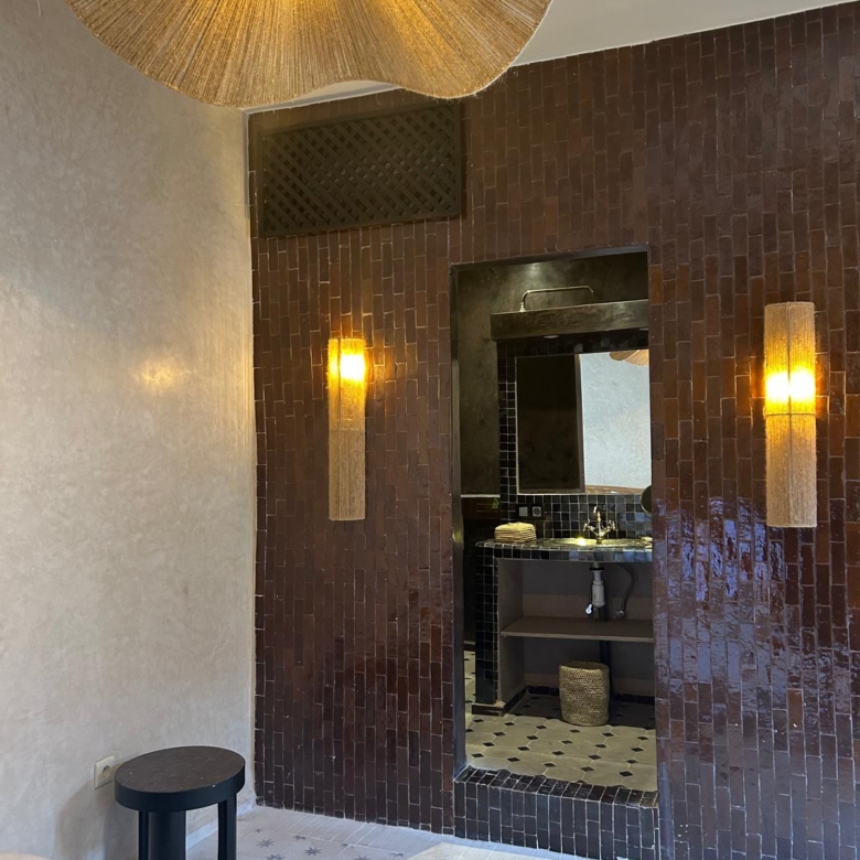Riad titré de 160 m² au sol – Piscine chauffée – Quartier Laâgza, proche Riad Laarouss