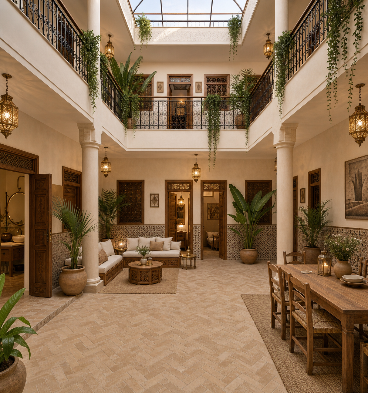 Très bon potentiel pour ce Riad Melkia Propre 160m2 – Bab Doukkala