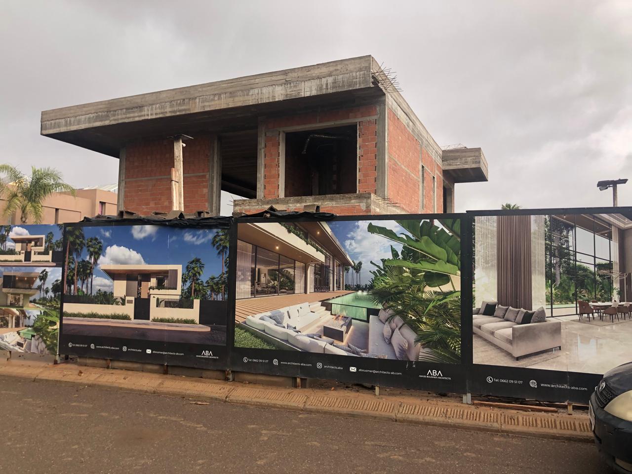 Superbe villa semi-finie contemporaine à Amelkis – Marrakech