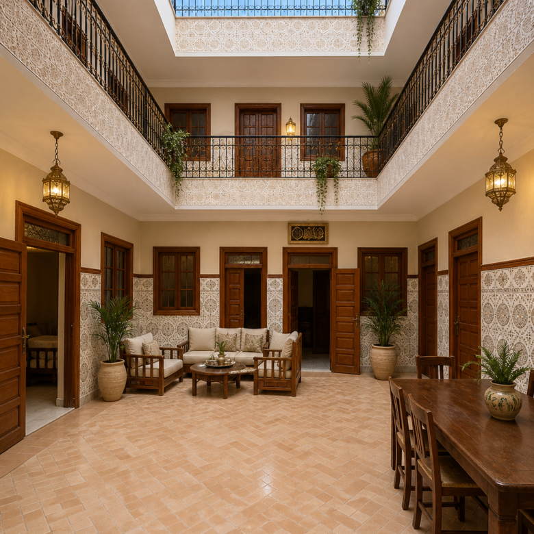 Très bon potentiel pour ce Riad Melkia Propre 160m2 – Bab Doukkala