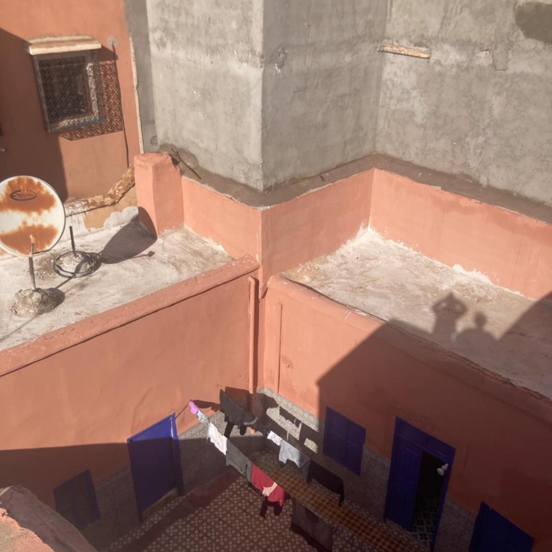 Riad 183m² Melkia à rénover 4ch – Quartier Bab Ahmar