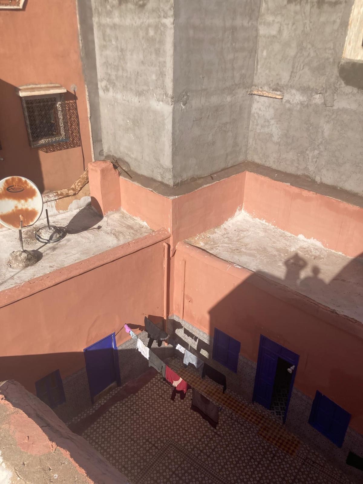 Riad 183m² Melkia à rénover 4ch – Quartier Bab Ahmar