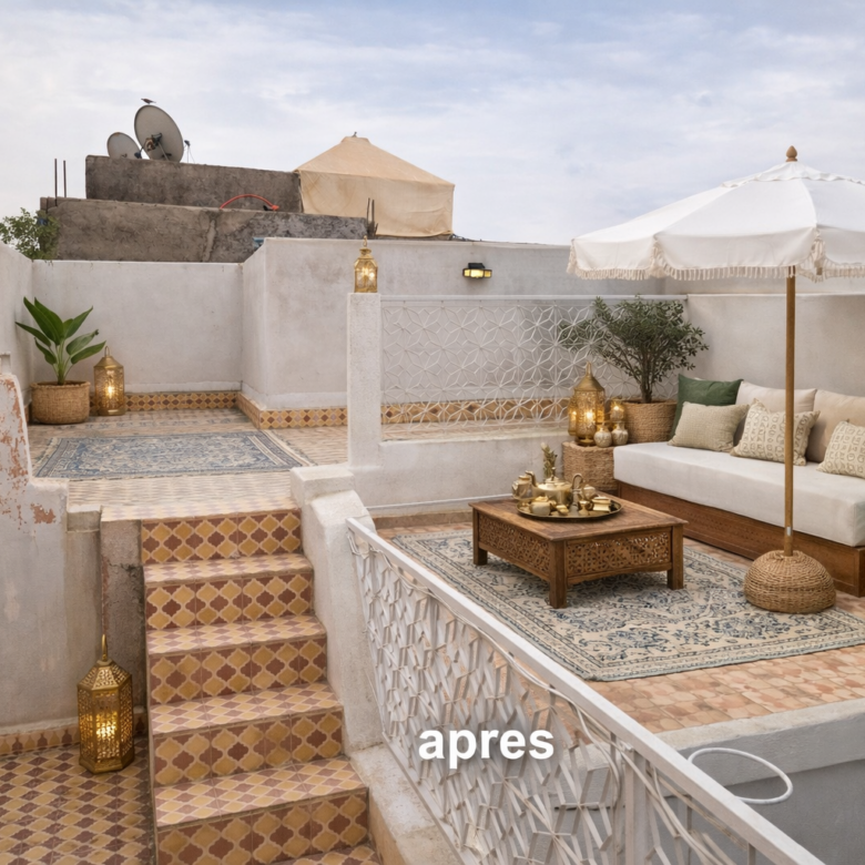 Riad Melkia 123m2 à Rénover légèrement – Hart Assoura