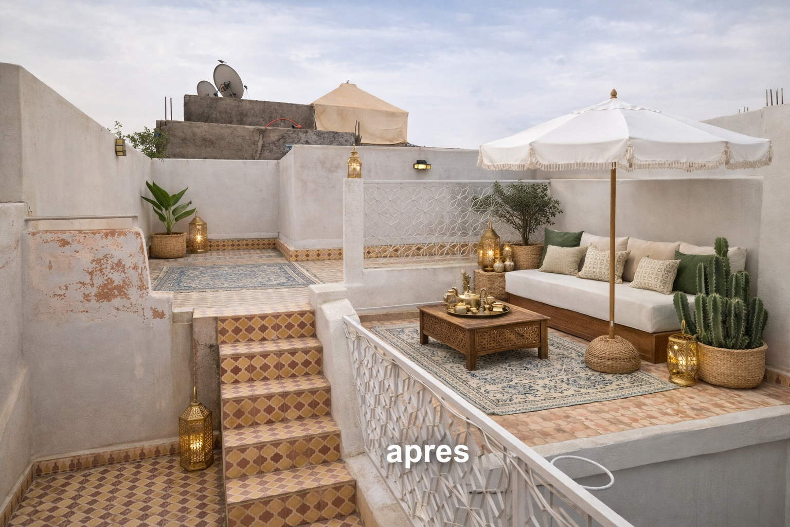 Riad Melkia 123m2 à Rénover légèrement – Hart Assoura
